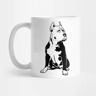 Black Pitbull Design Mug